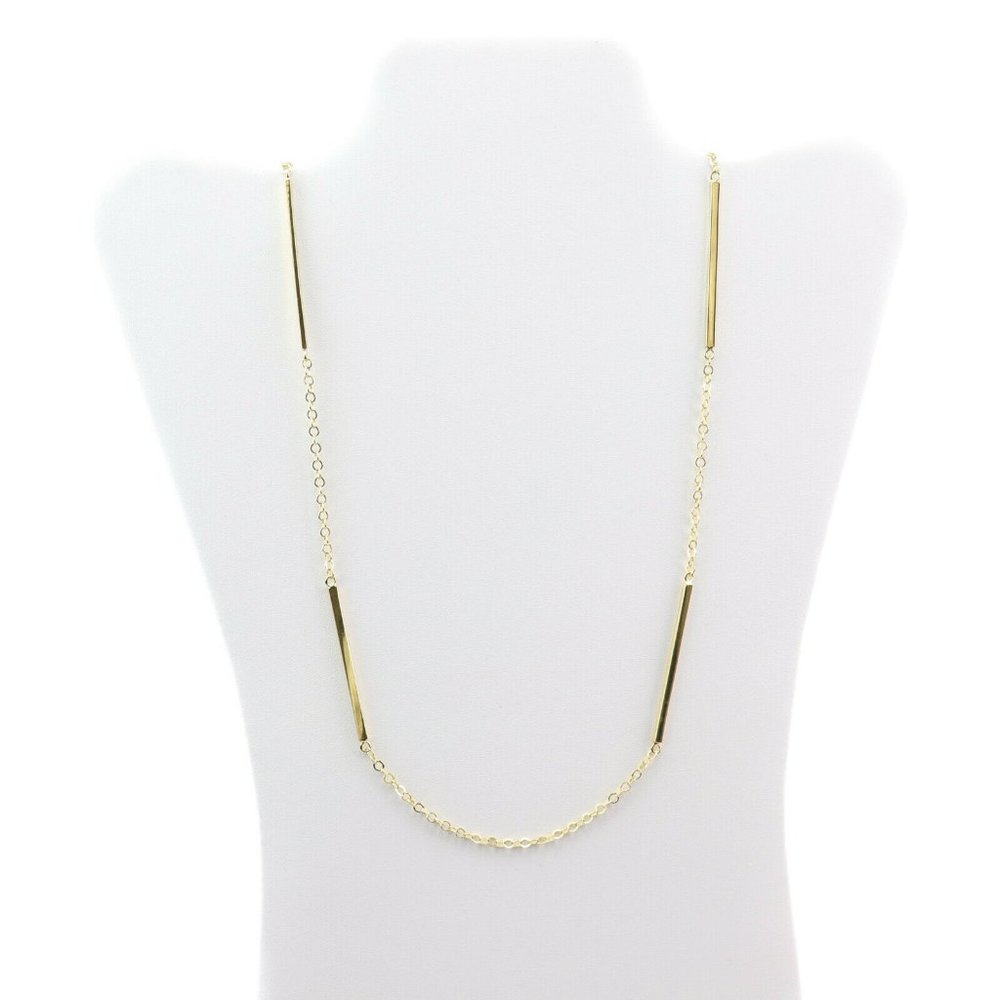 Giani Bernini Bar-Link Long Necklace in 18k Yellow